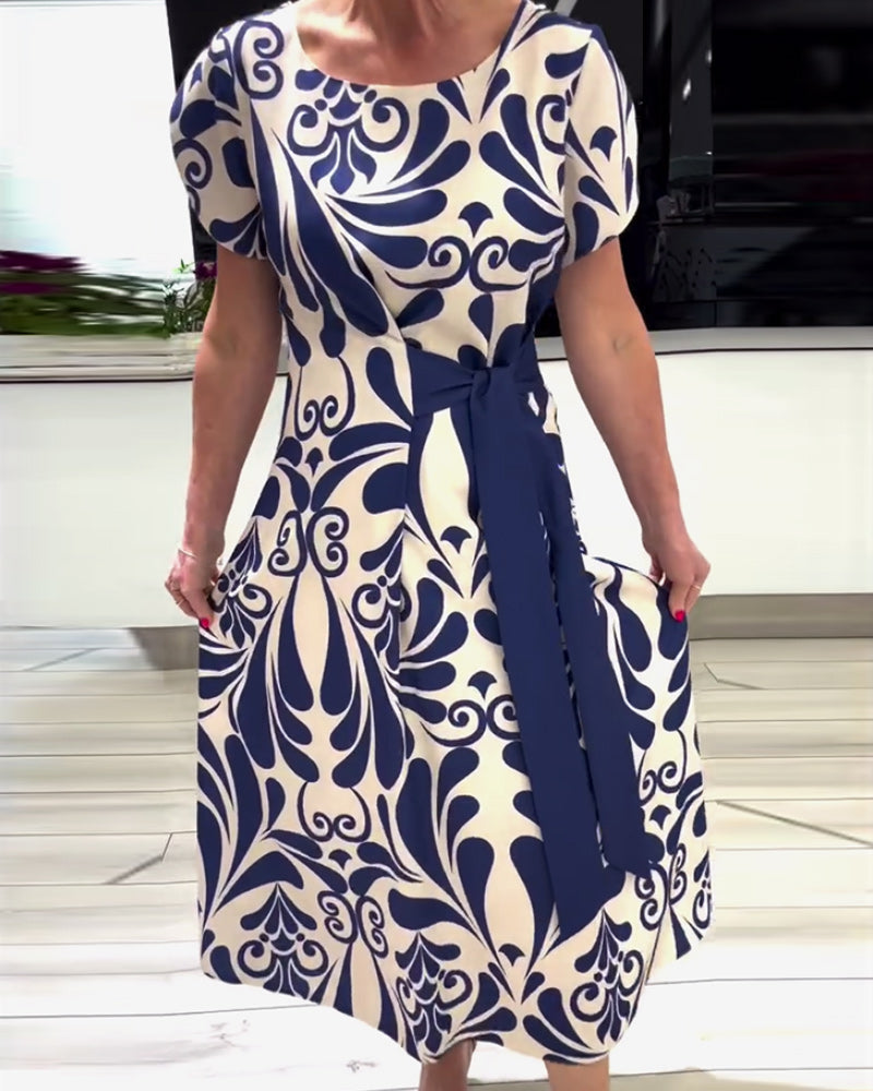 Vestido Praga con lazo ajustable