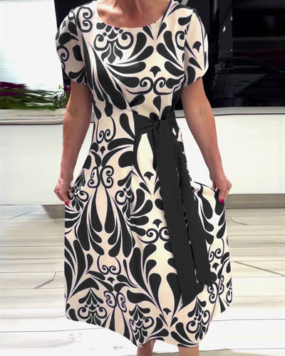Vestido Praga con lazo ajustable