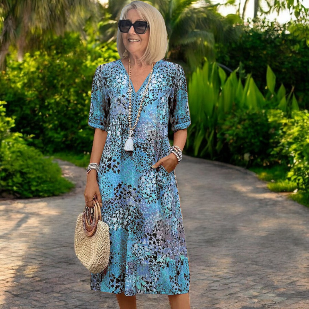 Iris™ – Vestido fluido ligero con efecto favorecedor