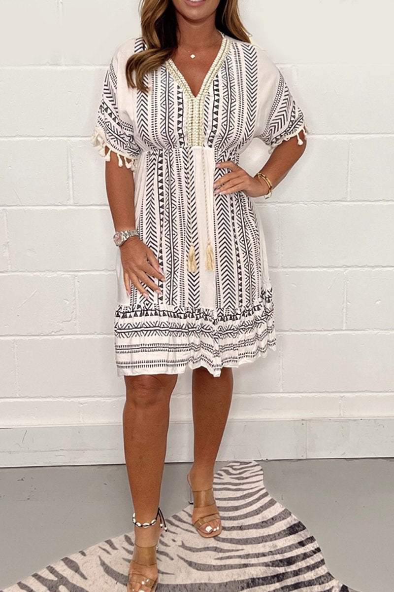 Vestido Begur con escote en V