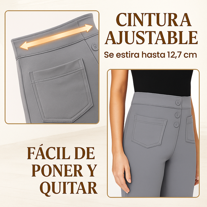 Pantalón de cintura alta y elástica