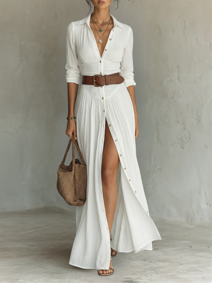 Clara™ | Vestido Maxi con Cinturón Incluido que Estiliza sin Esfuerzo