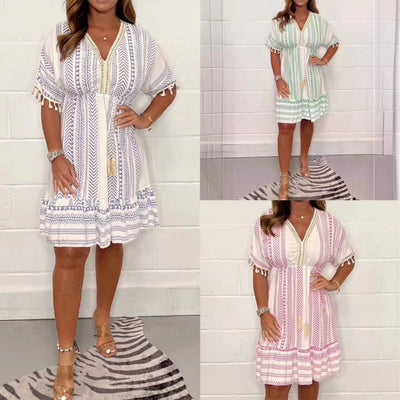 Vestido Begur con escote en V