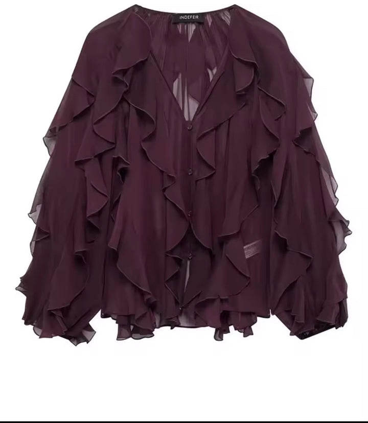 Blusa Boho de Volantes