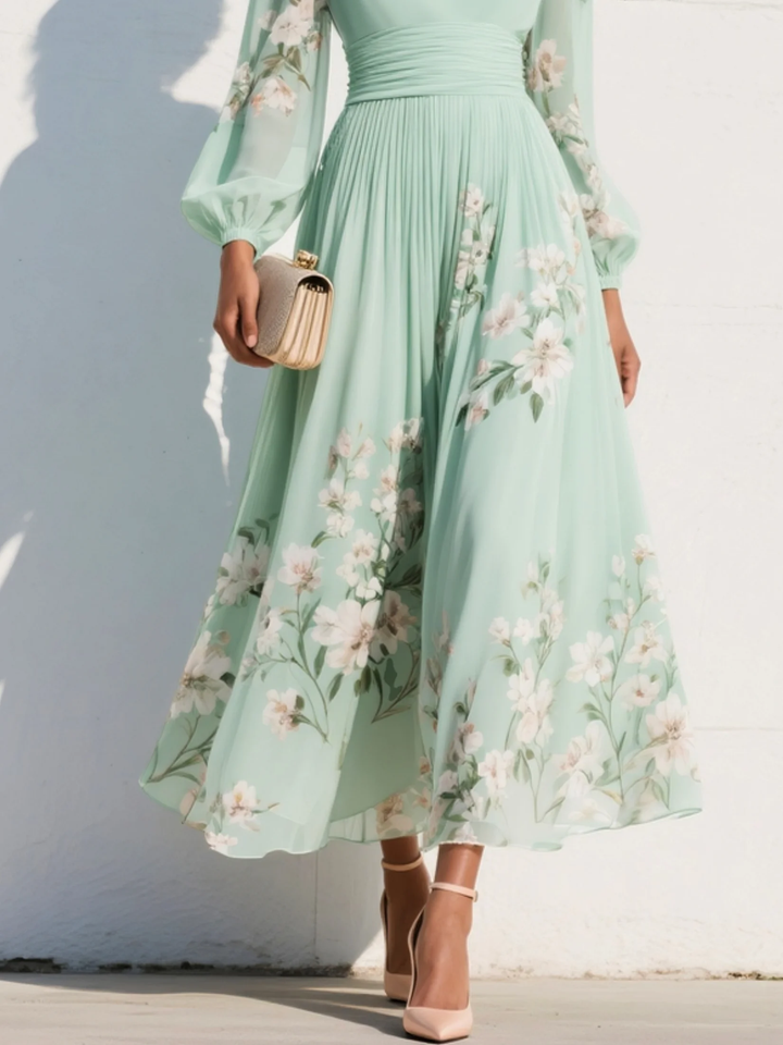 Liria™ - Vestido Midi Floral