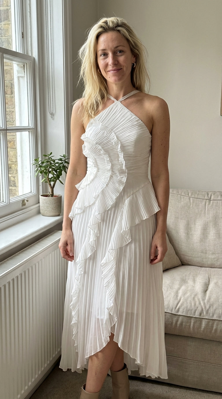 Rosé - Vestido Largo Plisado