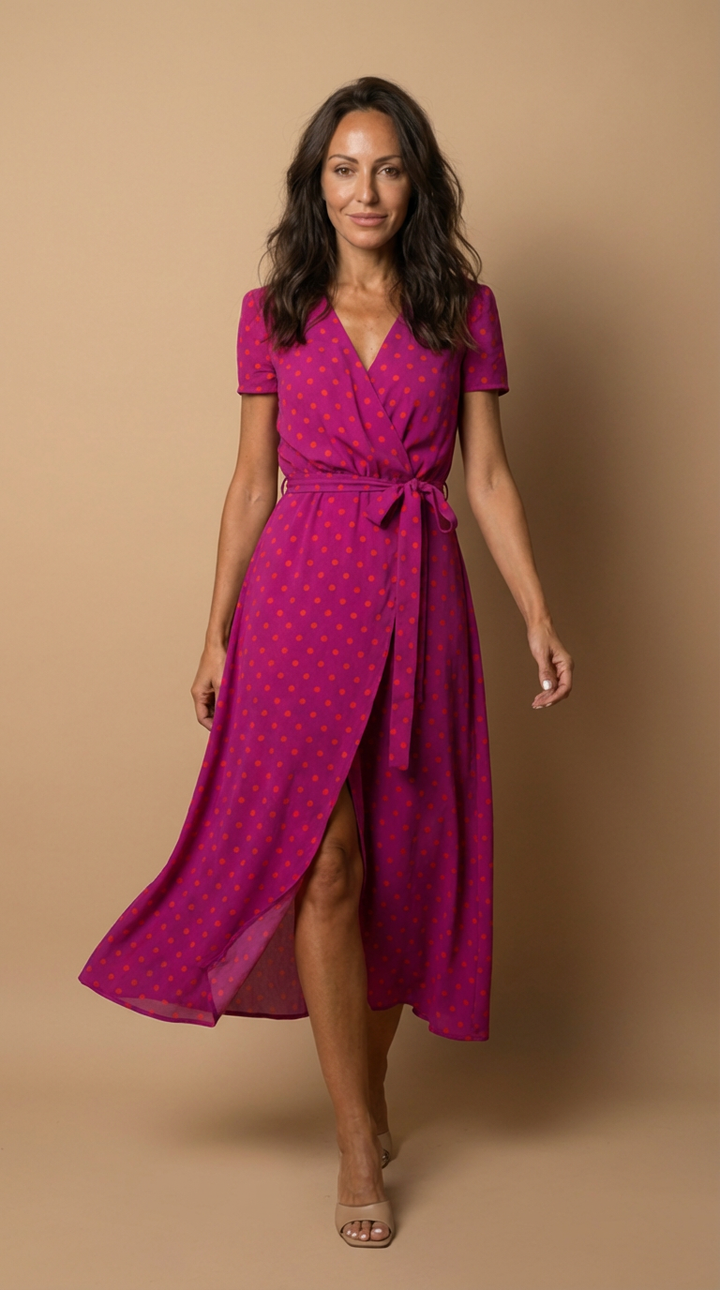 Julia™ - Vestido elegante con escote en V que estiliza la figura.