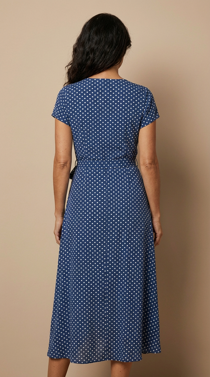 Julia™ - Vestido elegante con escote en V que estiliza la figura.