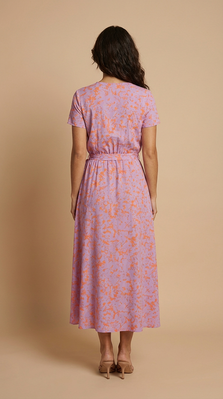 Julia™ - Vestido elegante con escote en V que estiliza la figura.