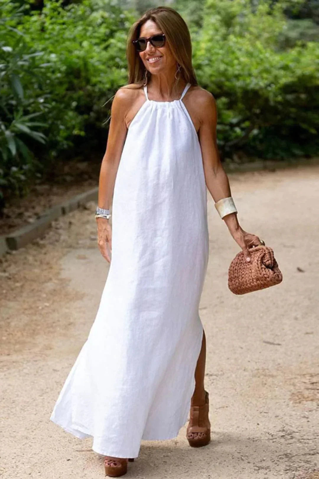 Vestido Córcega - Lino y algodón