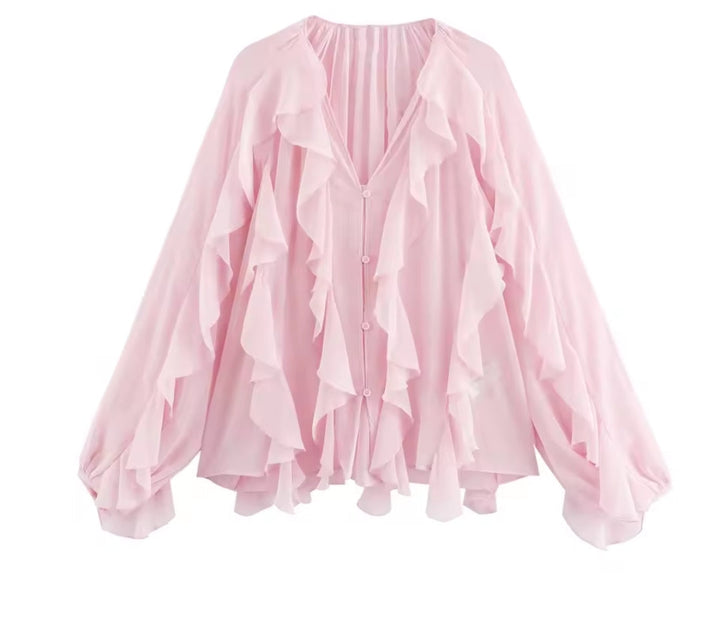 Blusa Boho de Volantes