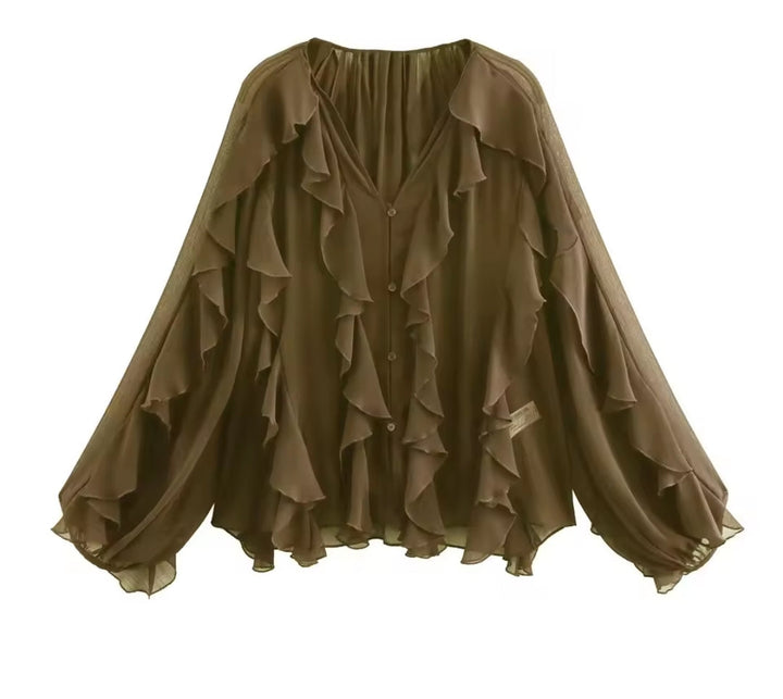 Blusa Boho de Volantes