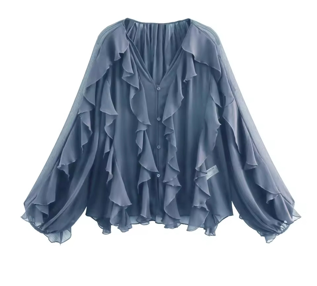 Blusa Boho de Volantes