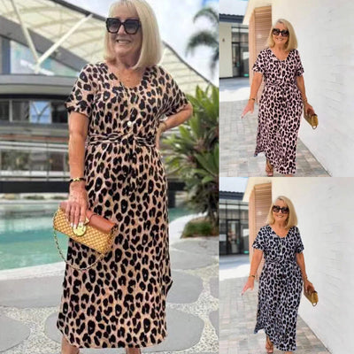 Vestido de Leopardo con cinturón