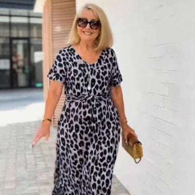 Vestido de Leopardo con cinturón