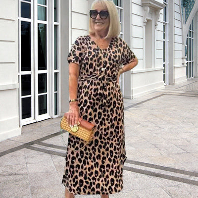 Vestido de Leopardo con cinturón